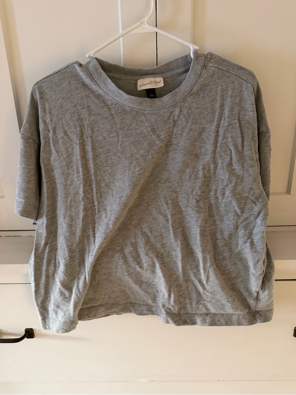 Universal Thread Heather Gray Short Sleeve Crew Tee